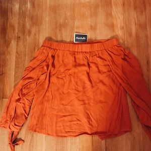 Orange Off The Shoulder Top (Marshall's)
